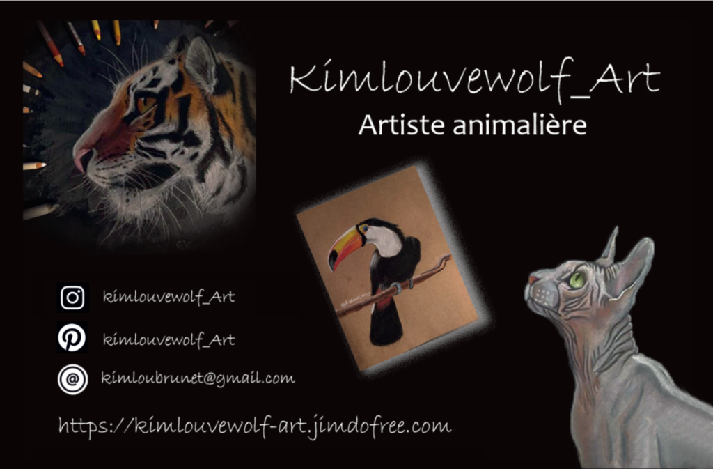 Carte de visite Kimlouvewolf, artiste