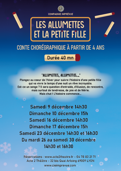 Flyer programme Les Allumettes