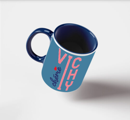 Mug Vichy Chérie 3