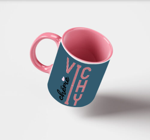 Mug Vichy Chérie 4