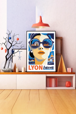 Affiche Lyon Forever Bellecour