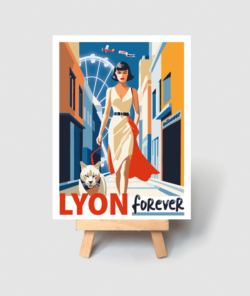 Carte postale Lyon Forever Lion