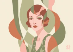 affiche retro art deco