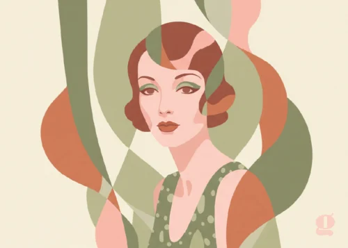 affiche retro art deco