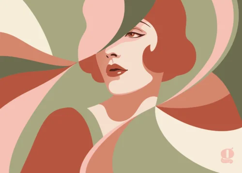 affiche art déco rétro
